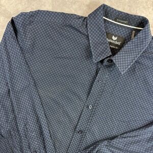 Butter Cloth Button Up Shirt Mens 3XL Blue Icy Cotton Long Sleeve Preppy Work
